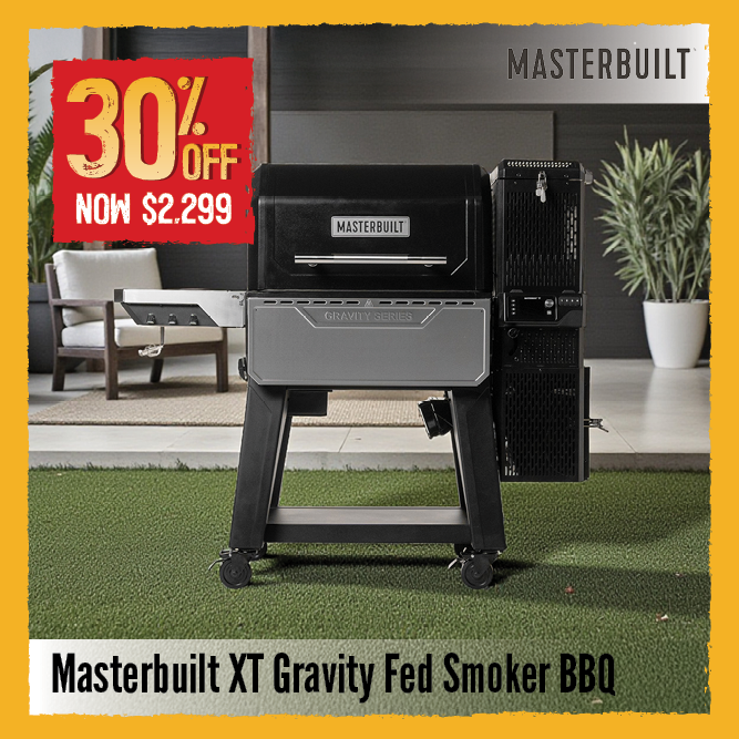 30% Off Masterbuilt XT Gravity Fed Smoker BBQ | Shop Now